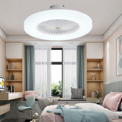 23 Inch Silent Remote Control Ceiling Fan LED Lamp Dimming Adjustable 9714 CS - Picture 3 of 8