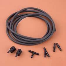 7pcs/kit Car Front Windshield Washer Nozzle Kit with Tube Pipe Hose Connectors