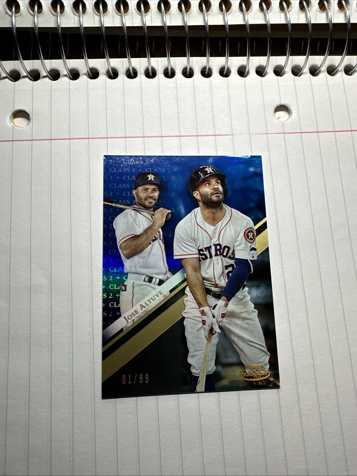 Jose Altuve 2019 Topps Gold Label Class 2 Blue 1/99 eBay 1/1 Bookend Astros