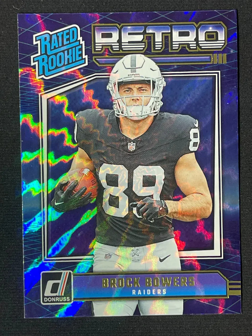 Brock Bowers Panini Donruss Rated Rookies Retro #9 Base