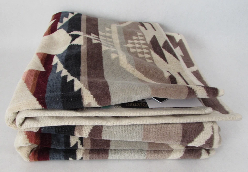 Pendleton Jacquard Juego de 2 Toallas de Mano Colección Arenas Blancas Tostadas 18" x 30" Foto 2 de 4