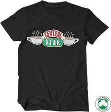 Image of Friends Central Perk Organic T-Shirt Black