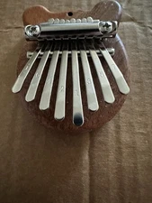 Mini Bear Shaped 8 Key Thumb Piano Portable Musical Instrument