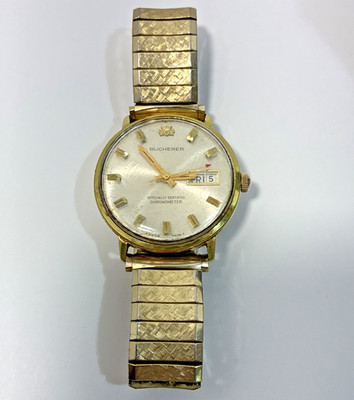 VTG 60's-70's Bucherer Men's Manual Watch Officially Certified Chronometer Runs