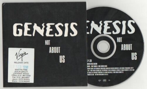 genesis - not about us   promo cd - Zdjęcie 1 z 1