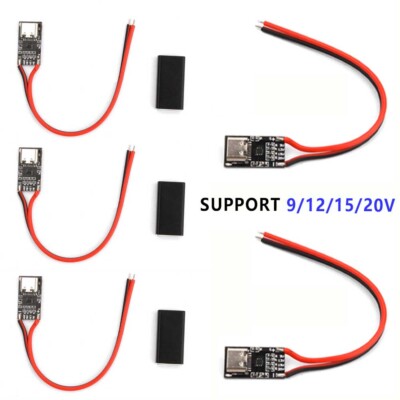 5pcs USB-C PD QC Decoy Board Trigger 9/12/15/20V Adjustable Voltage Power Module