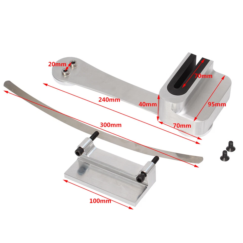 Eslabón estabilizador excavadora de moto liso de aluminio para Harley Touring 93-08 Foto 3 de 4