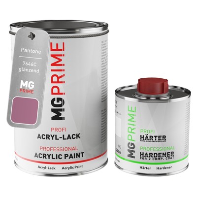 Pantone 7646C Violet glänzend Acryl Lack 1,5 Liter 1500 ml Dose inkl. Härter