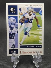 CeeDee Lamb 2020 Panini Chronicles Base Rookie Card #25 Dallas Cowboys. rookie card picture