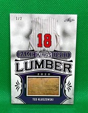 2020 LEAF LUMBER TED KLUSZEWSKI GAME USED BAT BARREL 1/2 REDS