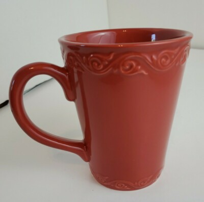 One (21) Brick Red Ceramic Coffee Mug 12 oz - 4.75'' Tall - NEW