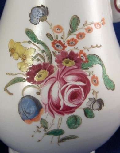 Antique 18thC Doccia Porcelain Lidded Coffee Pot Porzellan Kanne Ginori #2 - Picture 2 of 11