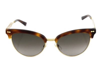 RARE NEW Genuine GUCCI Havana Gold Brown Club Master  display picture 2