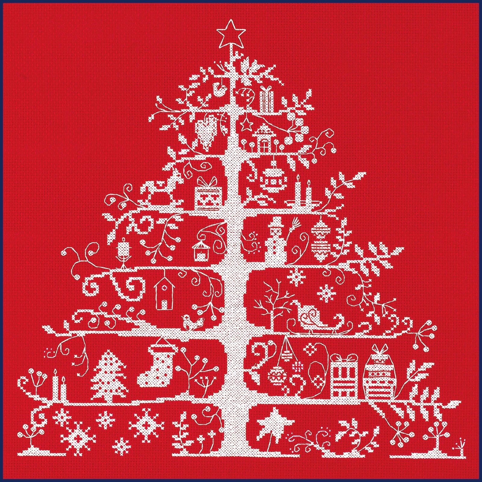 DMC Cross Stitch Kit - Christmas Tree - Red BKJPBK557R