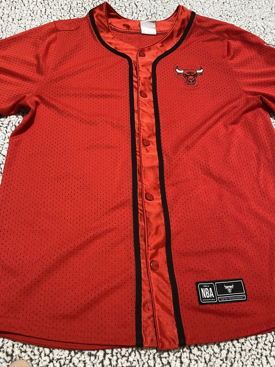 Nike Dri Fit NBA Chicago Bulls Baseball Jersey XL | eBay
