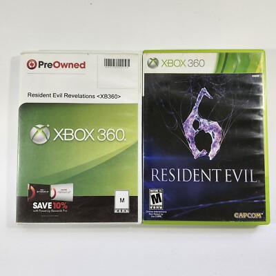 Resident Evil Lot: Re Revelations & RE 6, Cleaned And Tested,  Working Good 