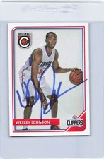 2015/16 Complete #83 Wesley Johnson Clippers Signed Auto *H9641