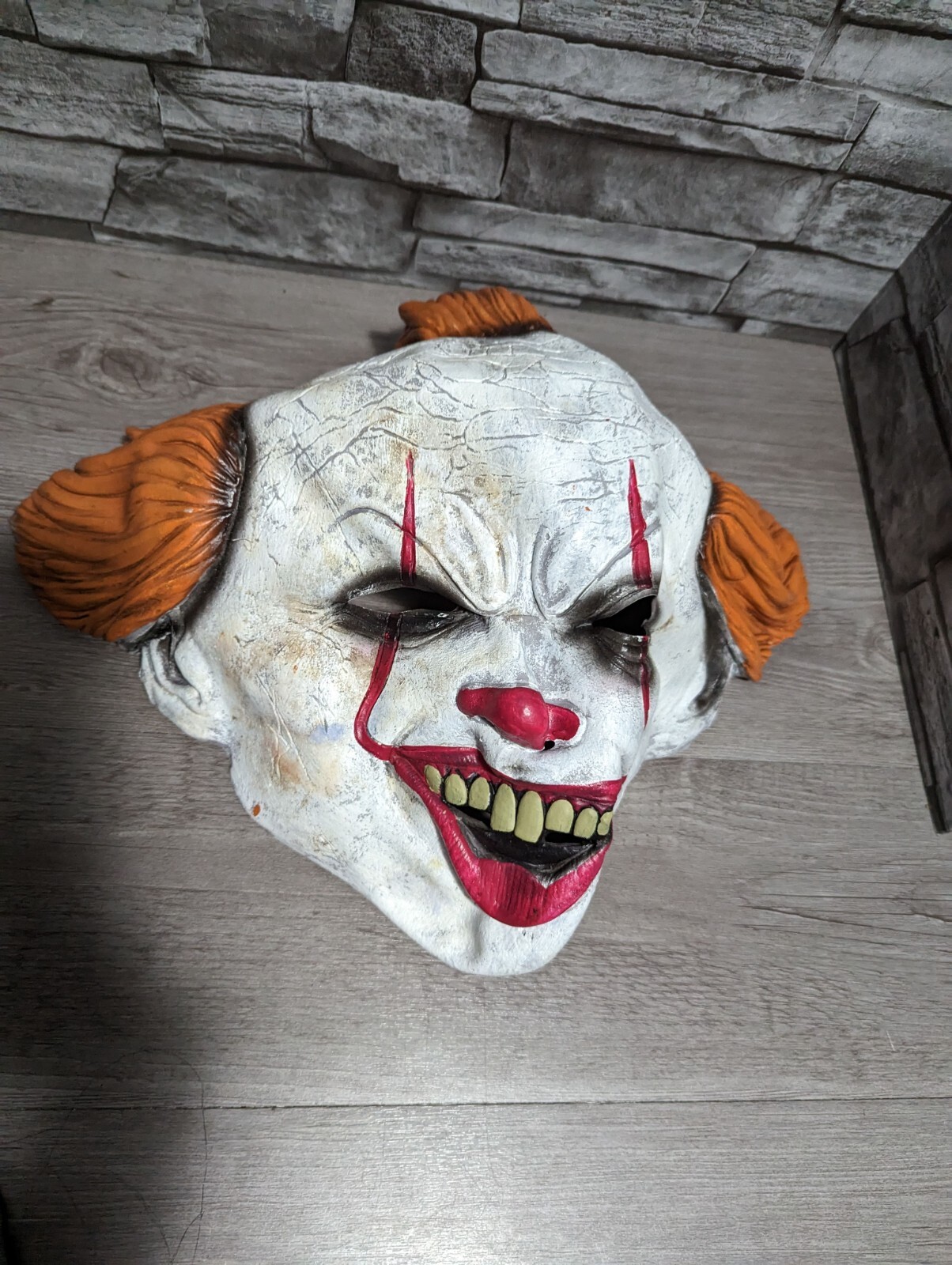 IT Pennywise Scary Latex Halloween Half Mask Clown Horror Prop Creepy image 6