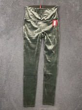 SPANX Velvet Leggings Dark Palm Green Size Large; New with Tags