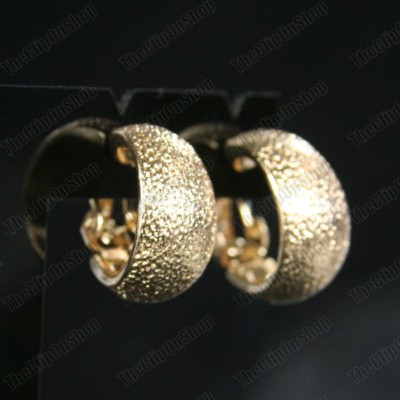 Orecchini A Cerchio In Oro Rosa Con Diamanti Fabbricato In Italia For - Foto 6