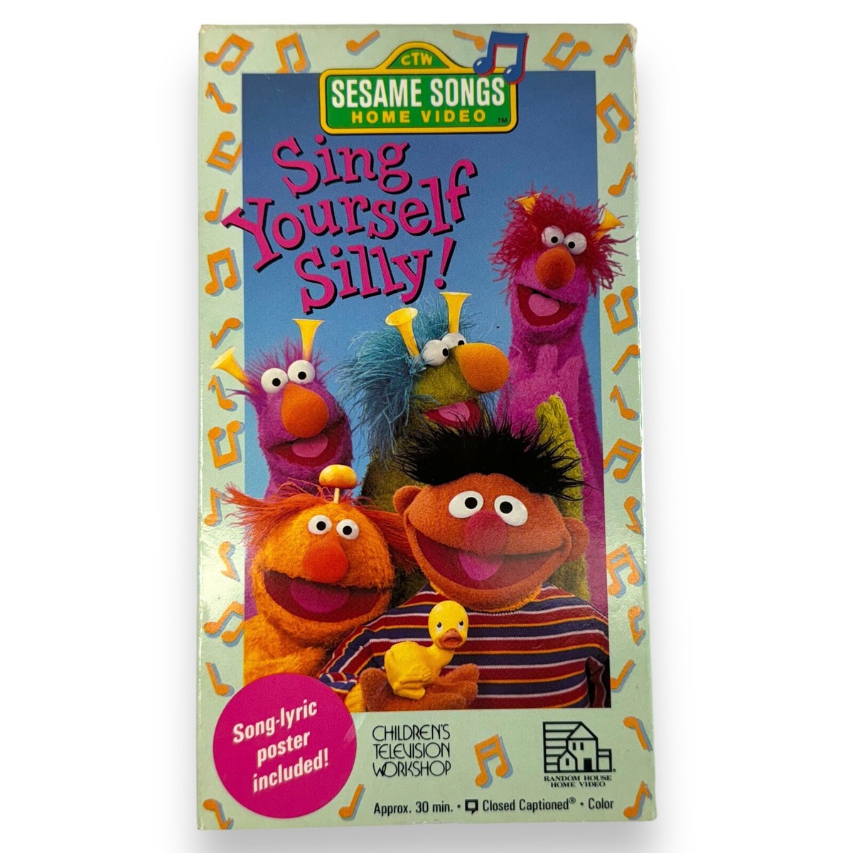Sesame Street Sing Yourself Silly VHS Tape 1990 Home Video