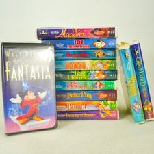 Disney Black Diamond VHS Collection Lot of 12 Classics