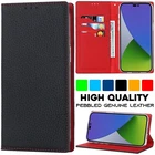 Pebbled Genuine Leather For iPhone 17 16 15 14 Plus 13 12 11 Pro Max Wallet Case