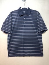 PGA TOUR Golf Polo Men's size Medium Short Sleeve Striped Collar