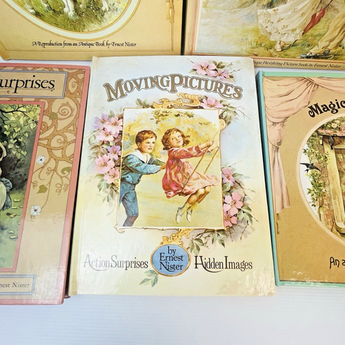 Vintage Ernest Nister Reproduction Antique Revolving Picture Books Set of 5 - Picture 5 of 22