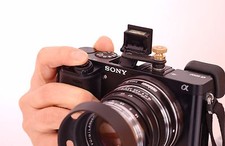 Sony A6000 flash finger  bounce card effect    