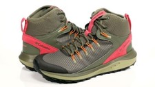 Columbia Trailstorm Mid Waterproof Hiking Boot Women's Green Pink Sz 7 Wide