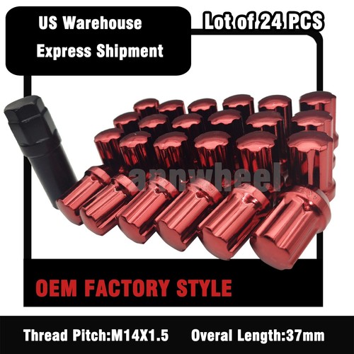 20 Chrome Short Spline Lug Nuts 14x1.5 For 2008 & Up Dodge Charger Cha