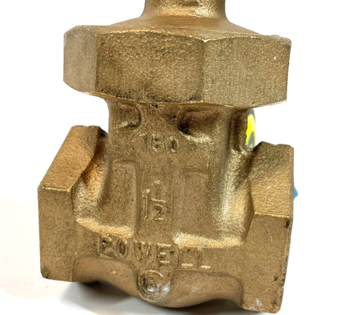 Powell Bronze 1-1/2" Gate Valve 2714 MSS SP-80-150 - 第 2/6 張圖片
