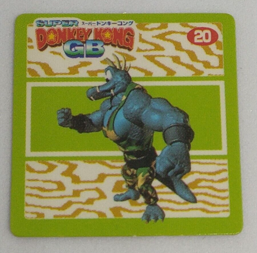 Krusha Super Donkey Kong GB Mini Card No.20 Normal Nintendo