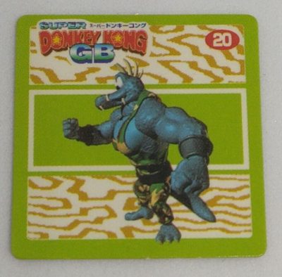 Krusha Super Donkey Kong GB Mini Card No.20 Normal Nintendo