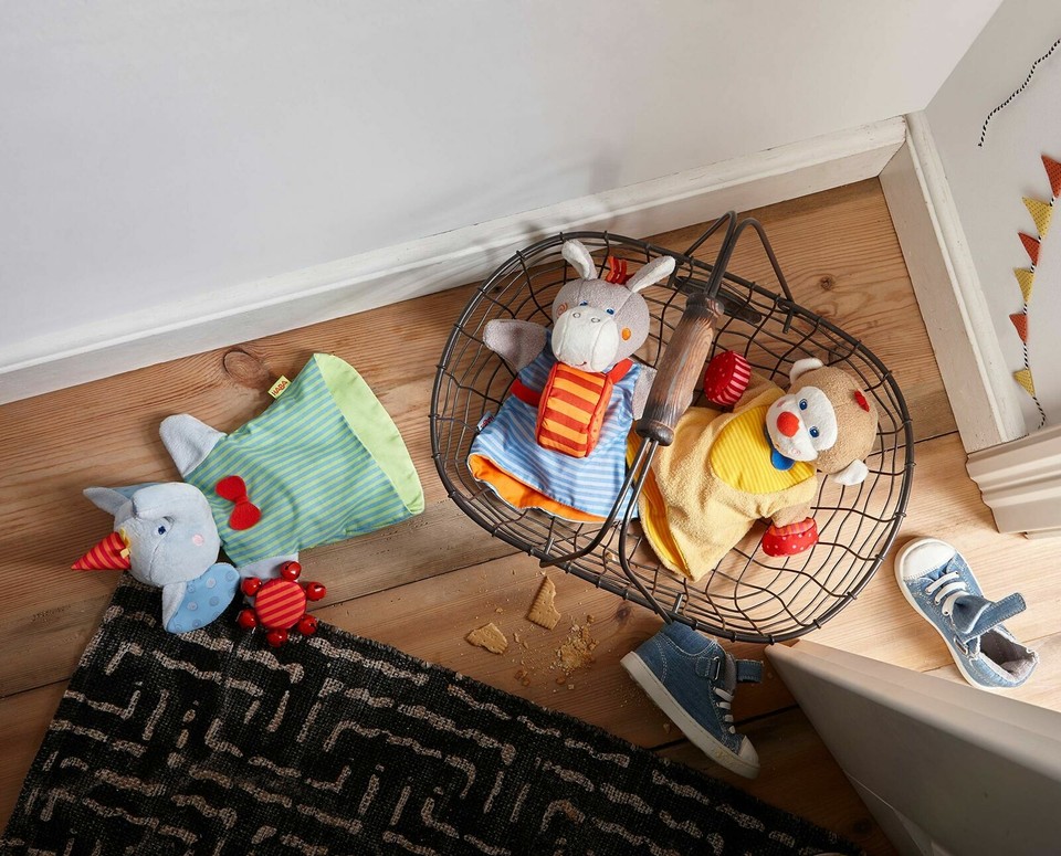 HABA Donkey Musical Glove Puppet with Rattling Drum | eBay