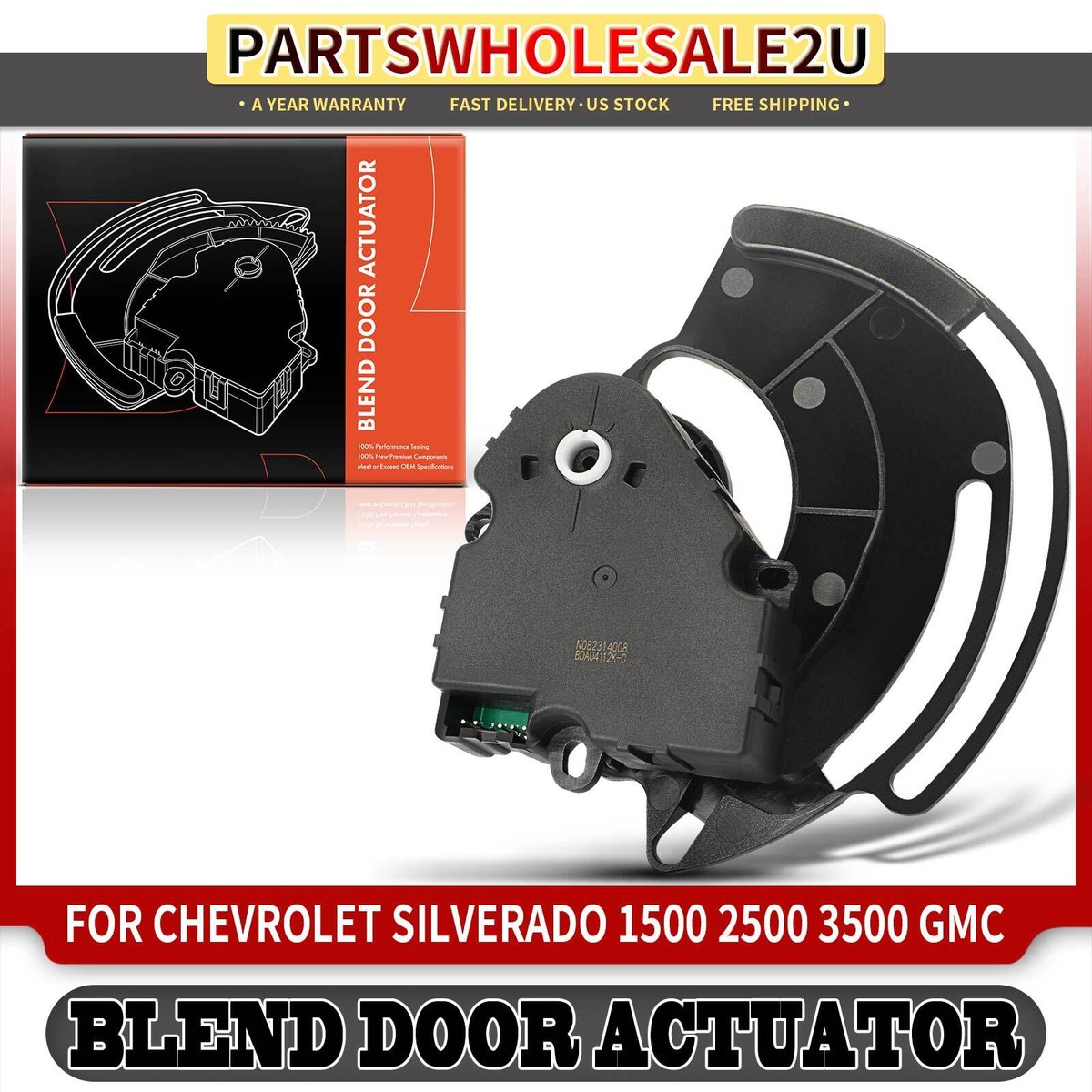 Sunydog HVAC Blend Door Actuator – Replacement For 604-106, 89018365, Fits Chevy Silverado, Tahoe, GMC Sierra, Yukon 1999-2014