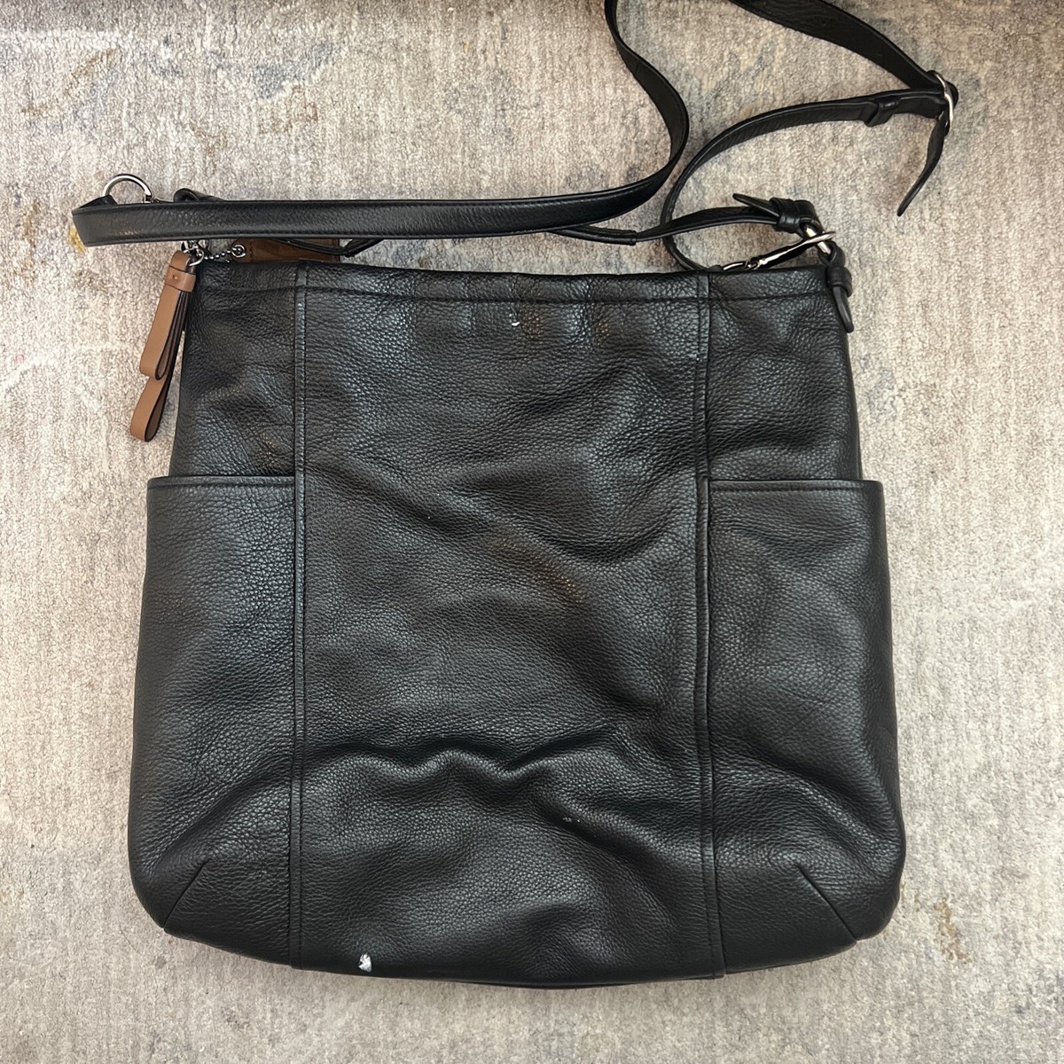 Coach Leather Crossbody Hobo Bag Black No D1421-F31323 | eBay