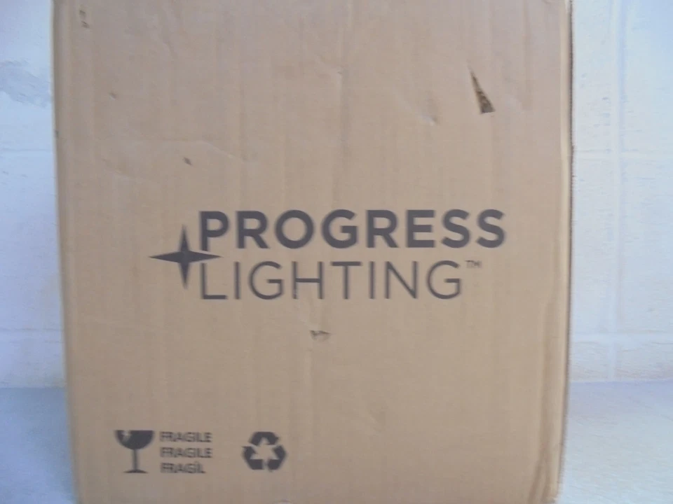 Progress Light Gather Collection 3-Light Brushed Nickel Etched Glass Chandelier - Image 2 of 3