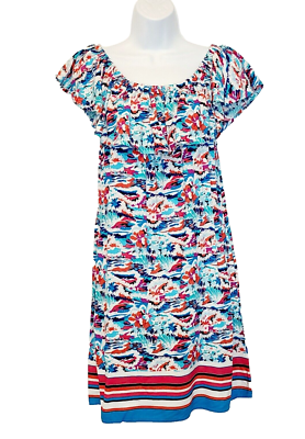tommy bahama off the shoulder ruffle dress Tommy Bahama Dress Womens Small Pink Off Shoulder Ruffle Lined A-Line Short