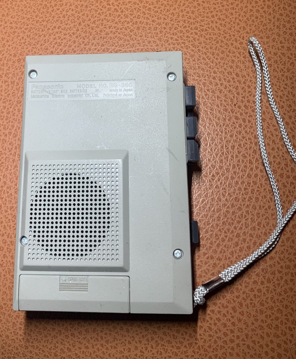 Vintage Panasonic Mini Cassette Recorder Player RQ-360 w/ Power