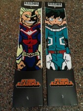 Bioworld Character Socks Set 2 My Hero Academia All Might  Izuku Midoriya NEW