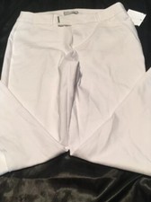 New Charter Club womens Slim Leg Pants Size 8P White Stretch NWOT