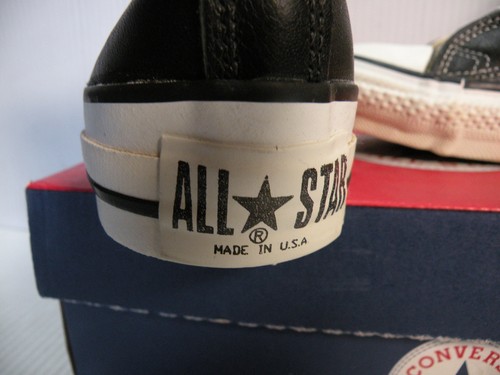 CONVERSE ALL STAR HI MADE IN USA UNISEX MEN SZ 3.5 = WOMEN SZ 5.5 SHOES BLK/ NEW - Picture 4 of 6