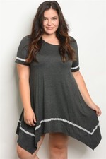 women-plus-size-stretch-relaxed-shark-bite-dress-tunic-black-gray-layer-chic-