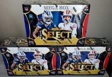 2023 NFL Select Football Mega Box Trading Cards Black Green Prizm LOT OF 3 NEW