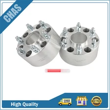 (2) 6x5.5 Hubcentric Wheel Spacers 3 inch Fits Chevy Silverado GMC Sierra 1500