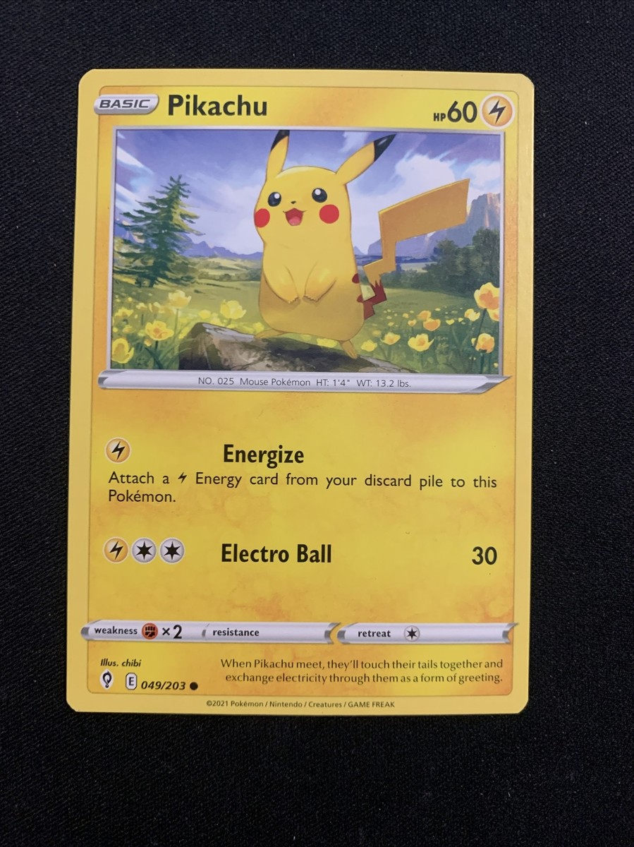 ポケモンカード Pikachu 049/203 Pikachu 049/203 - Pokemon TCG Card - Evolving Skies - Near Mint | eBay