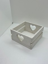 cassetta legno con cuori idea regalo scatola 15x15x8 arredamento 1 2 3 4 pz