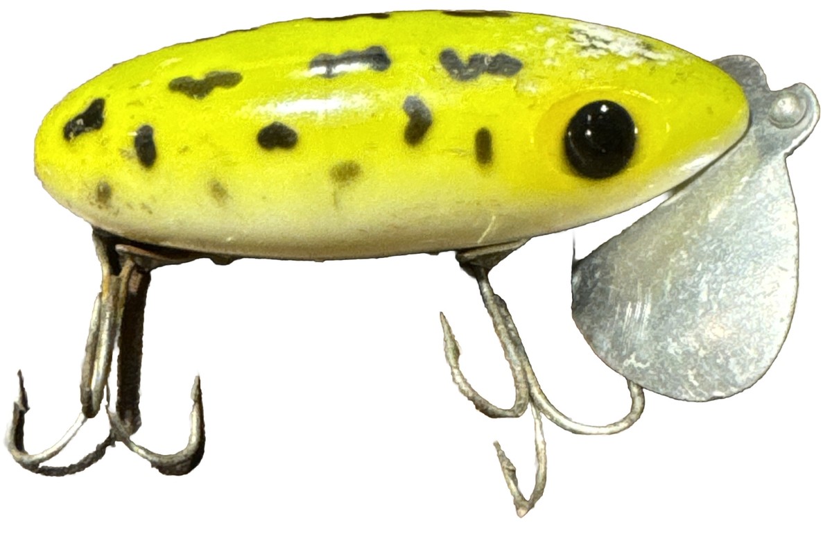 Vintage FredArbogast アーボガスト JITTERBUG 釣り VINTAGE FRED ARBOGAST JITTERBUG BLACK FISHING LURE